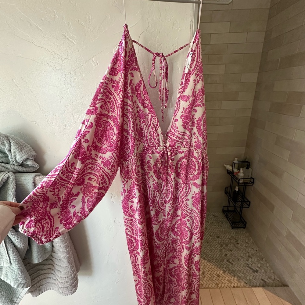Lush Pink Floral Dress